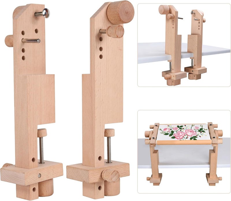 GuoFa Cross Stitch Accessories, Embroidery Accessories, Fixable Desktop Cross Stitch Scroll Frame, Quilting Frames, Stitching Frame for Sewing, Cross Stitch, Needlepoint Holder Accessories - Image 1